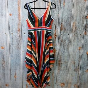 Lulu's Multi-Color Striped Dress sz S